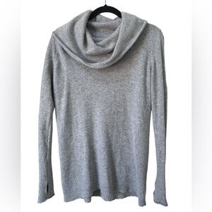 Athleta Gray Cowl Neck Sweater